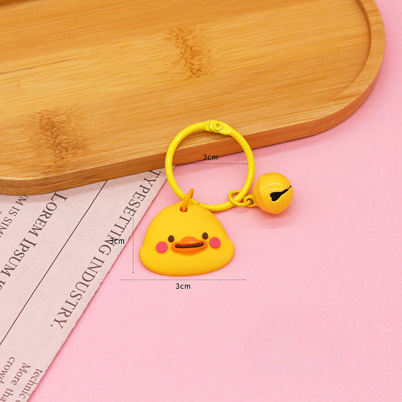 Wholesale Silicone Cute Little Bell Keychain